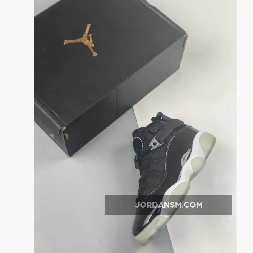 Jordan 6 Rings 'Space Jam' Black/Hyper Royal-White 322992-016 Restock