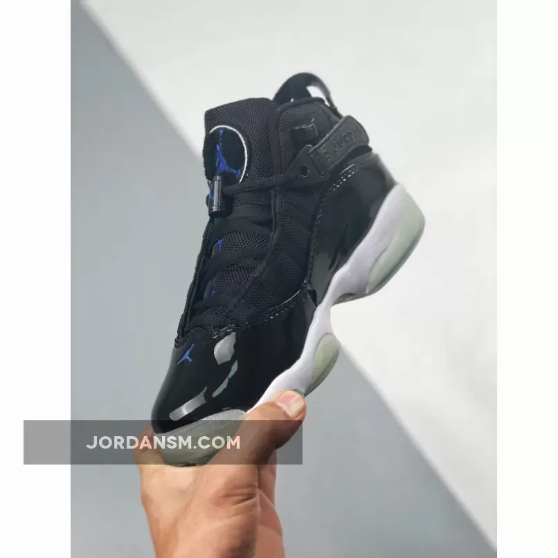 Jordan 6 Rings 'Space Jam' Black/Hyper Royal-White 322992-016 Restock