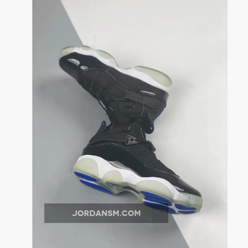 Jordan 6 Rings 'Space Jam' Black/Hyper Royal-White 322992-016 Restock