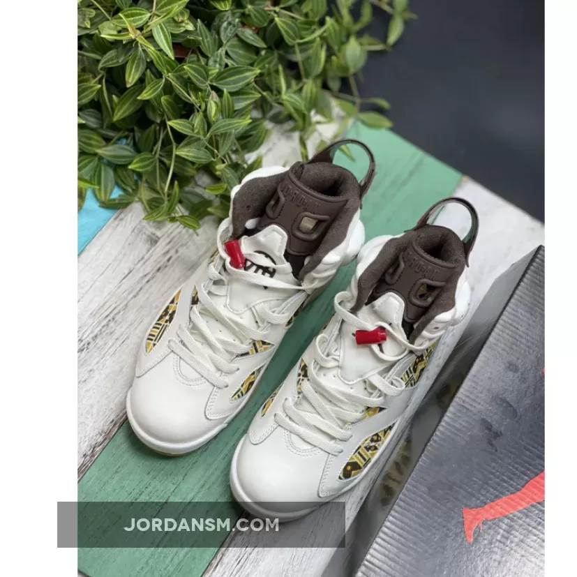 Air Jordan 6 'Quai 54' Sail/Total Orange-Gum Light Brown CZ4152-100 New Releases