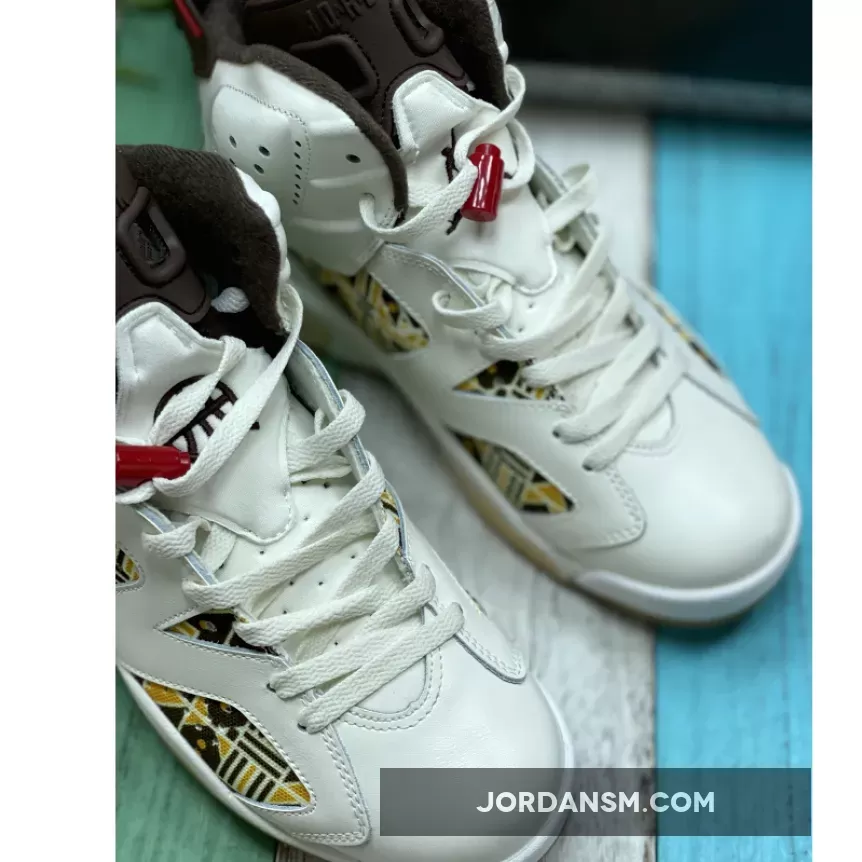 Air Jordan 6 'Quai 54' Sail/Total Orange-Gum Light Brown CZ4152-100 New Releases