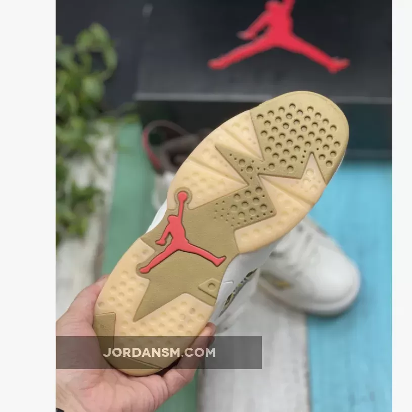Air Jordan 6 'Quai 54' Sail/Total Orange-Gum Light Brown CZ4152-100 New Releases