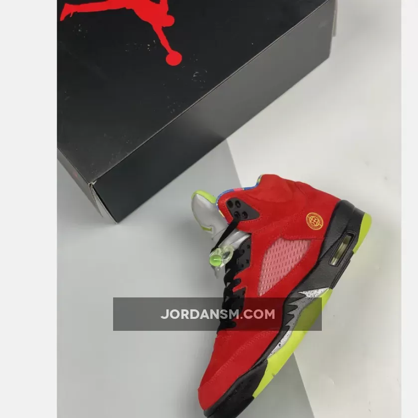 Air Jordan 5 'What The' Varsity Maize/Court Purple-Ghost Green-Solar Orange CZ5725-700 Online