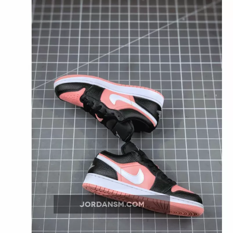 Air Jordan 1 Low Dark Smoke Grey/White-Pink Quartz / pink grey and white jordans