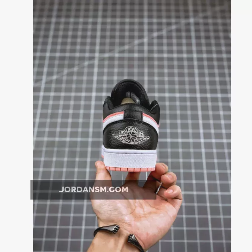 Air Jordan 1 Low Dark Smoke Grey/White-Pink Quartz / pink grey and white jordans