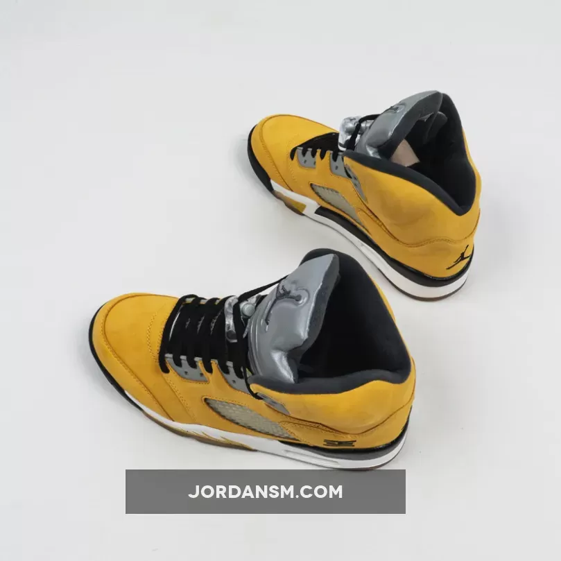Air Jordan 5 'Tokyo 23' Varsity Maize/Wolf Grey-Black 454783-701 Online