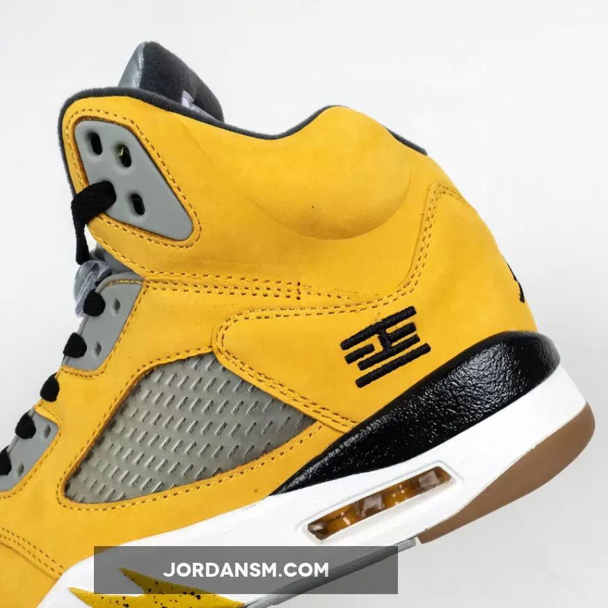 Air Jordan 5 'Tokyo 23' Varsity Maize/Wolf Grey-Black 454783-701 Online