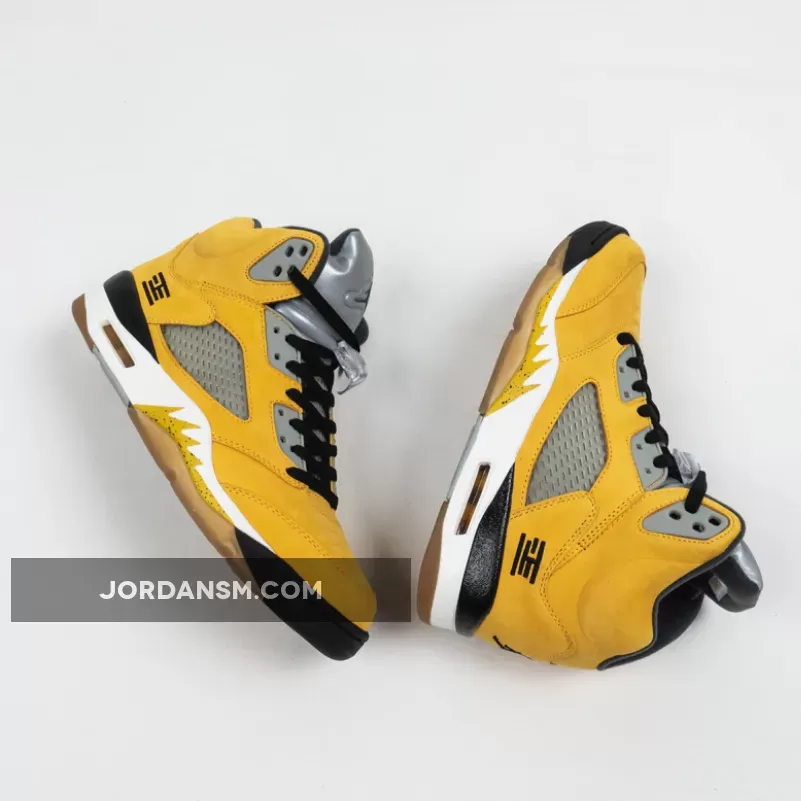 Air Jordan 5 'Tokyo 23' Varsity Maize/Wolf Grey-Black 454783-701 Online