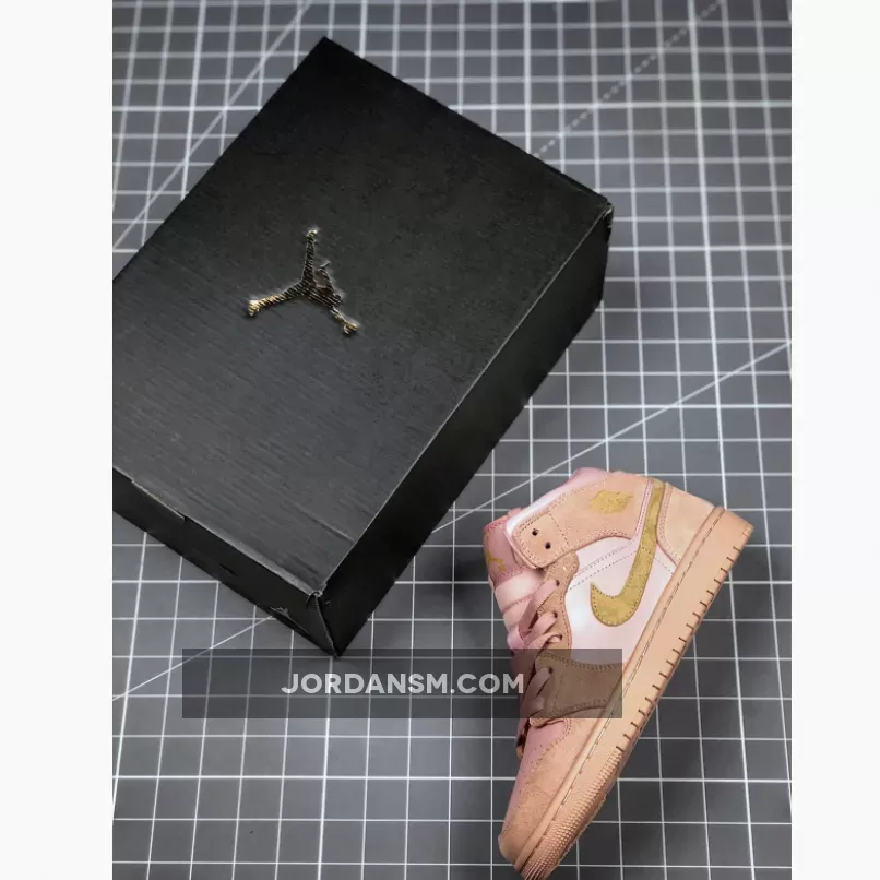 Air Jordan 1 Mid SE GS 'Coral Stardust' BQ6931-600 Online