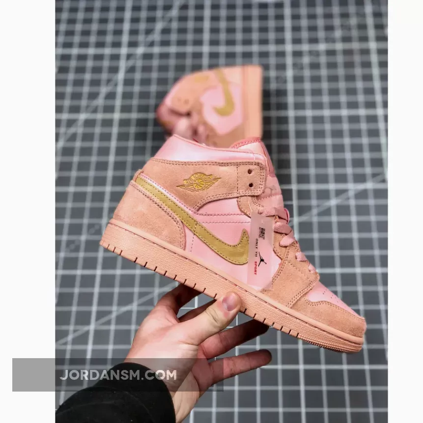 Air Jordan 1 Mid SE GS 'Coral Stardust' BQ6931-600 Online