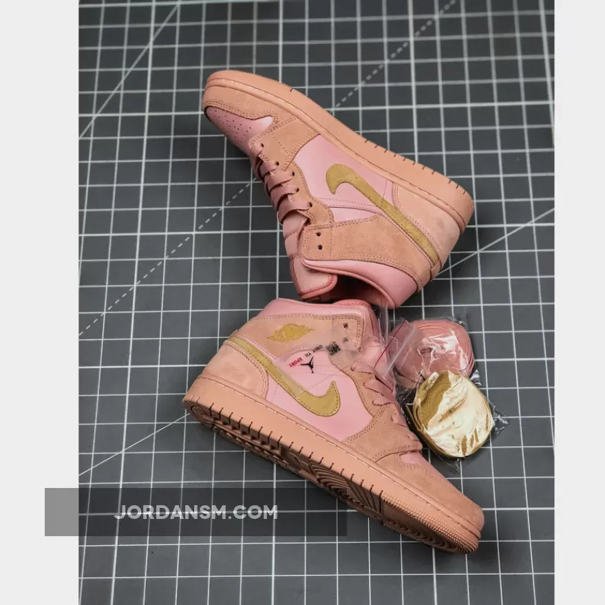 Air Jordan 1 Mid SE GS 'Coral Stardust' BQ6931-600 Online