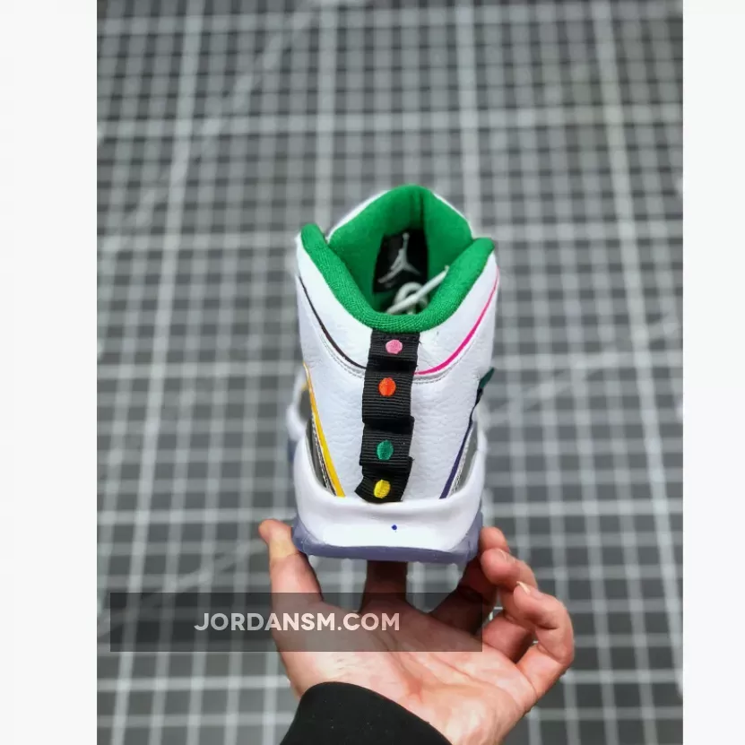 Air Jordan 10 Wings White/Clover-Chrome-Black CK4352-103
