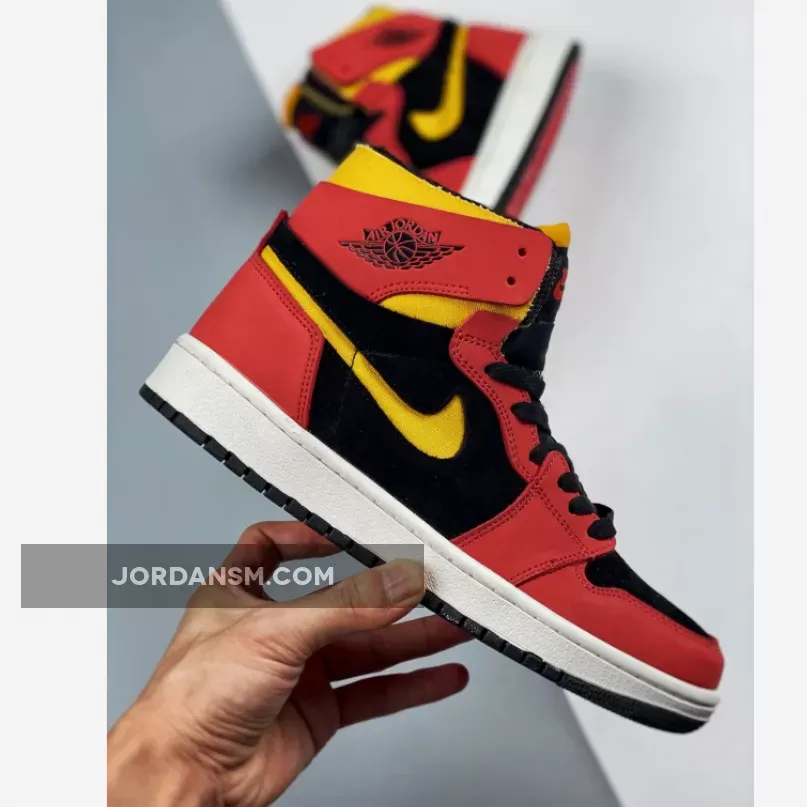Air Jordan 1 Zoom Comfort Black/Chile Red-White-University Gold CT0978-006 New Releases