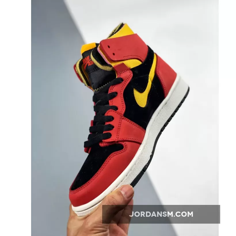 Air Jordan 1 Zoom Comfort Black/Chile Red-White-University Gold CT0978-006 New Releases