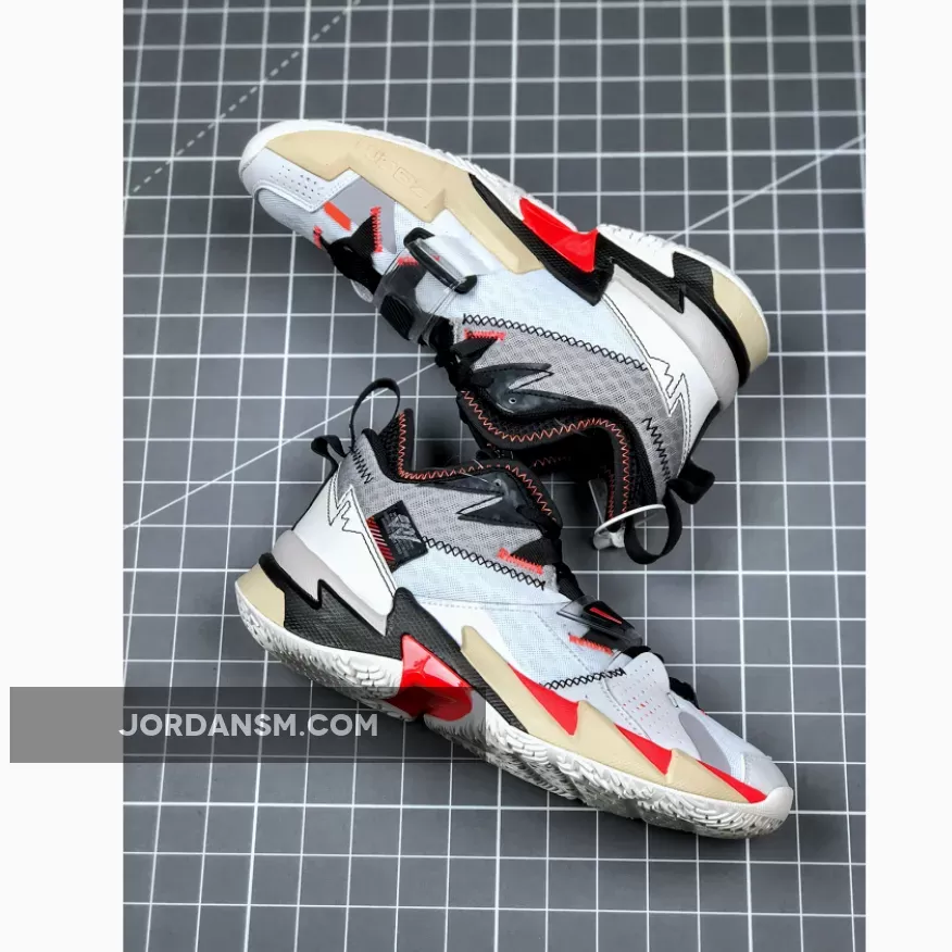Jordan Why Not Zer0.3 'UNITE' White/Bright Crimson-Black / jordan why not zero.3 unite
