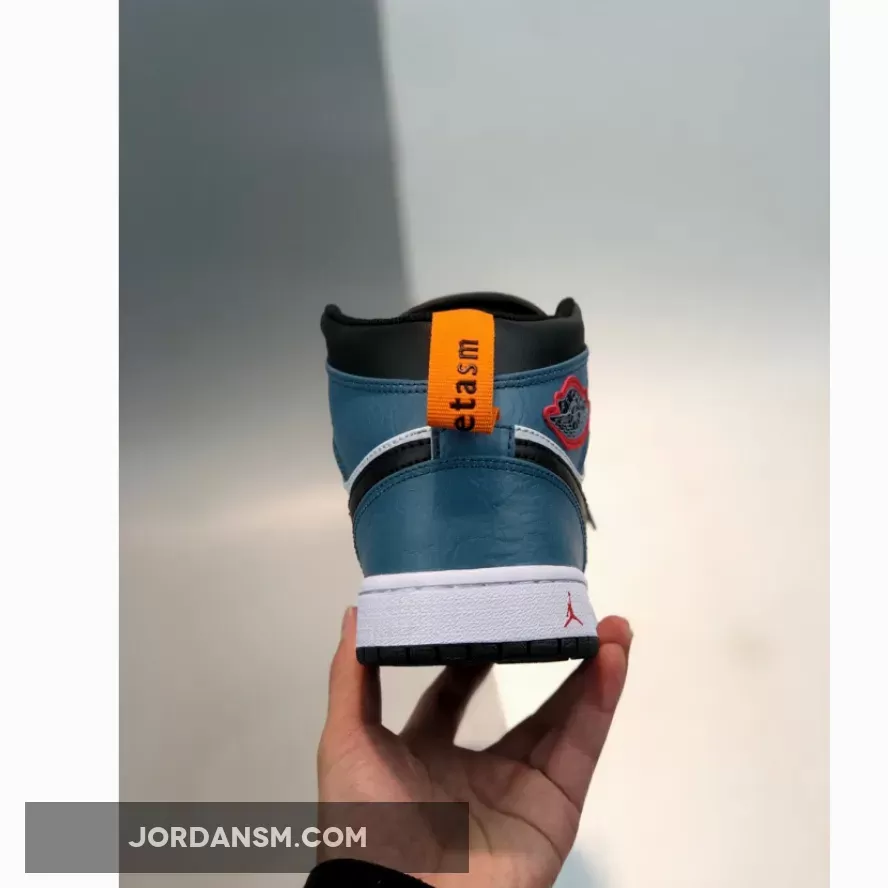Facetasm X Air Jordan 1 Mid Fearless Blue White CU2802-100 Restock