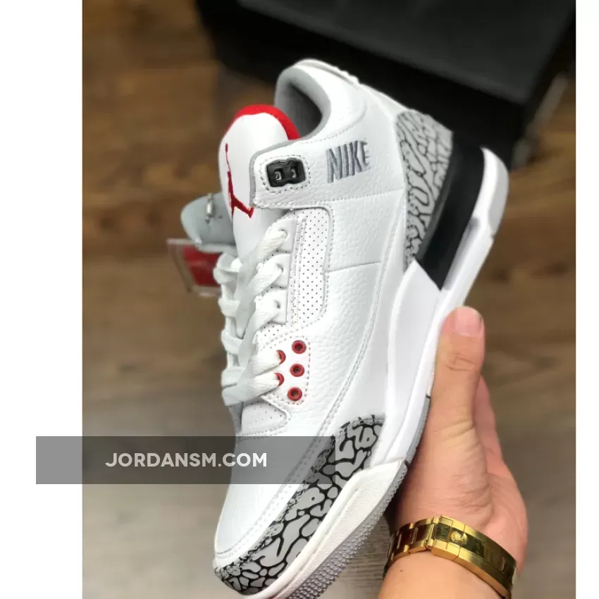 Air Jordan 3 NRG 'JTH' White Cement AV6683-160 Restock