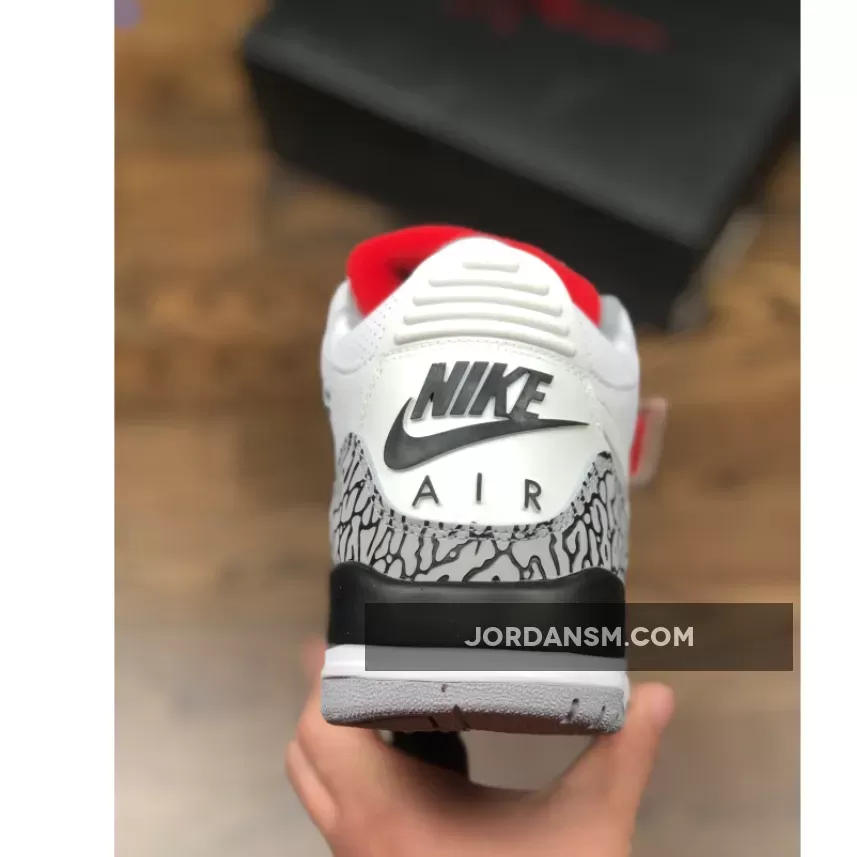 Air Jordan 3 NRG 'JTH' White Cement AV6683-160 Restock