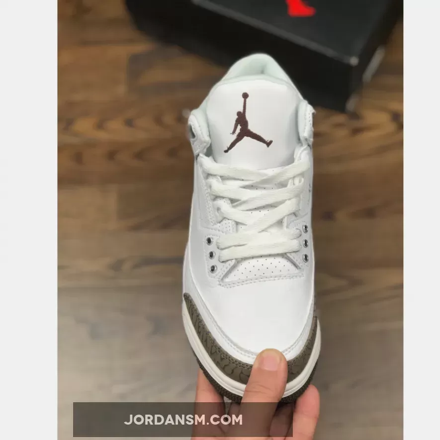 Air Jordan 3 'Mocha' White/Chrome-Dark Mocha 136064-122 Restock