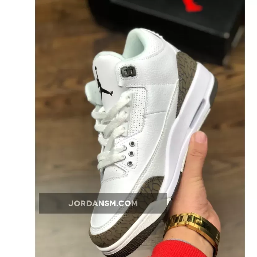 Air Jordan 3 'Mocha' White/Chrome-Dark Mocha 136064-122 Restock