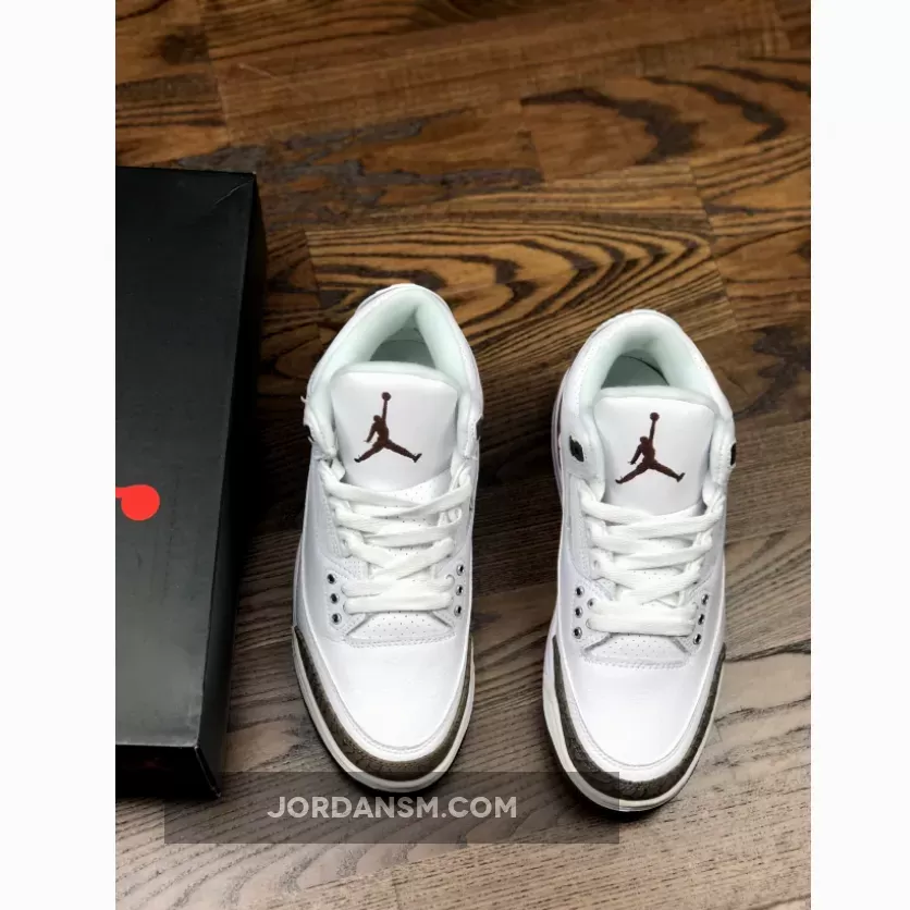 Air Jordan 3 'Mocha' White/Chrome-Dark Mocha 136064-122 Restock