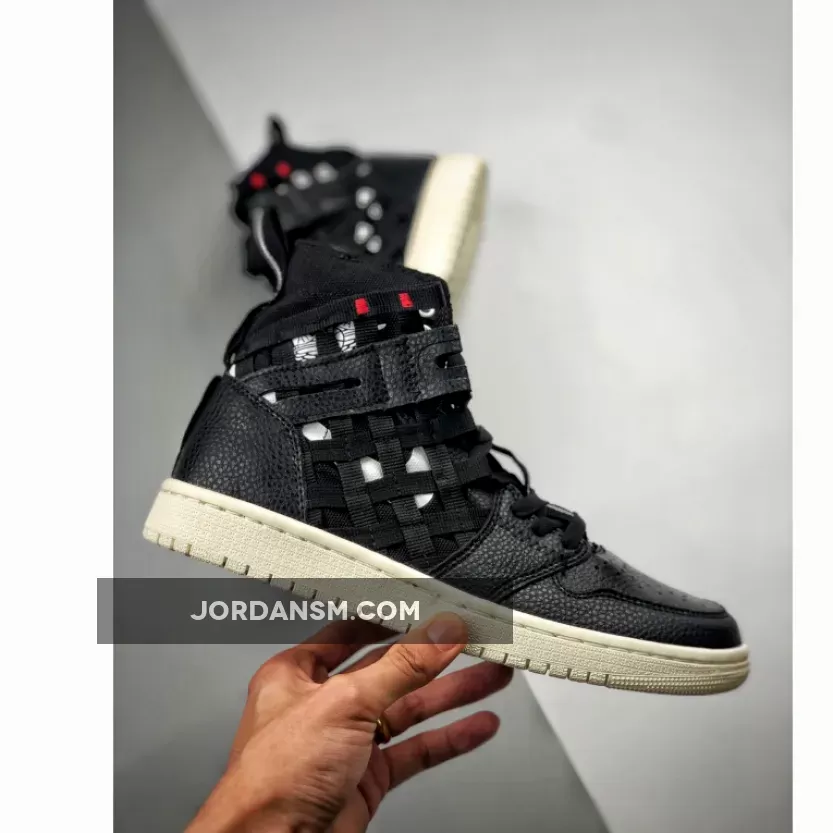 Air Jordan 1 Cargo Black/Metallic Silver-Orange Blaze-White CD6757-001 Restock
