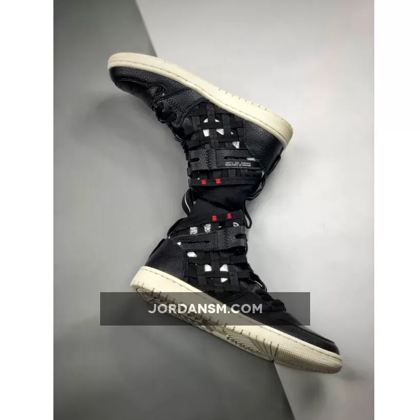 Air Jordan 1 Cargo Black/Metallic Silver-Orange Blaze-White CD6757-001 Restock