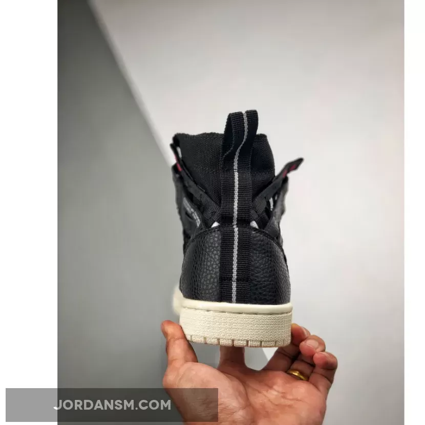 Air Jordan 1 Cargo Black/Metallic Silver-Orange Blaze-White CD6757-001 Restock