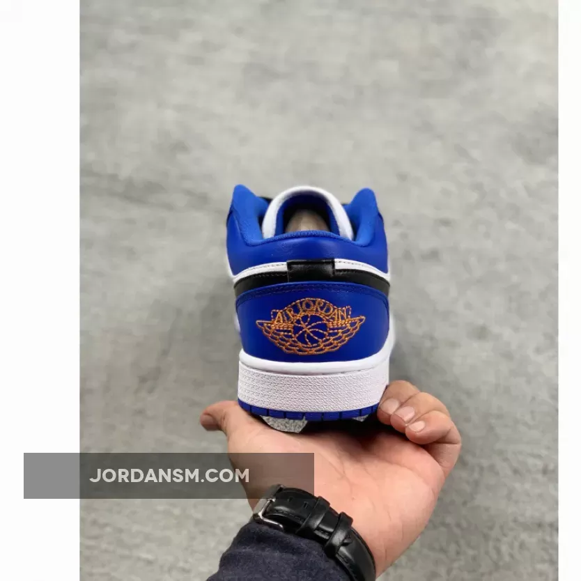 Air Jordan 1 Low Hyper Royal/White-Orange Peel