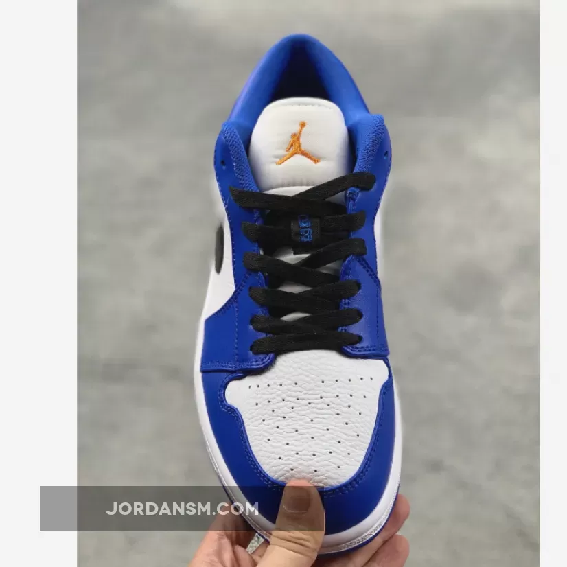 Air Jordan 1 Low Hyper Royal/White-Orange Peel