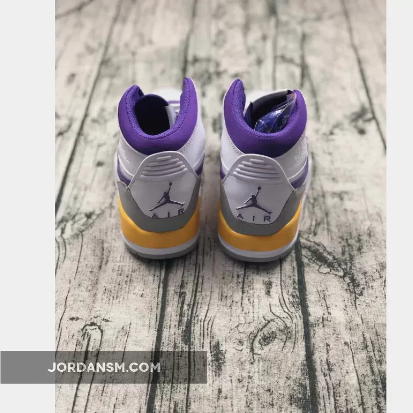 Air Jordan Legacy 312 Lakers White/Field Purple-Amarillo