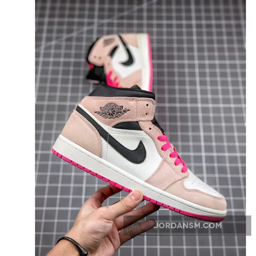 Air Jordan 1 Mid SE Crimson Tint/Hyper Pink