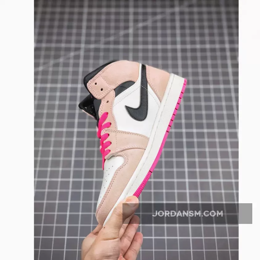 Air Jordan 1 Mid SE Crimson Tint/Hyper Pink