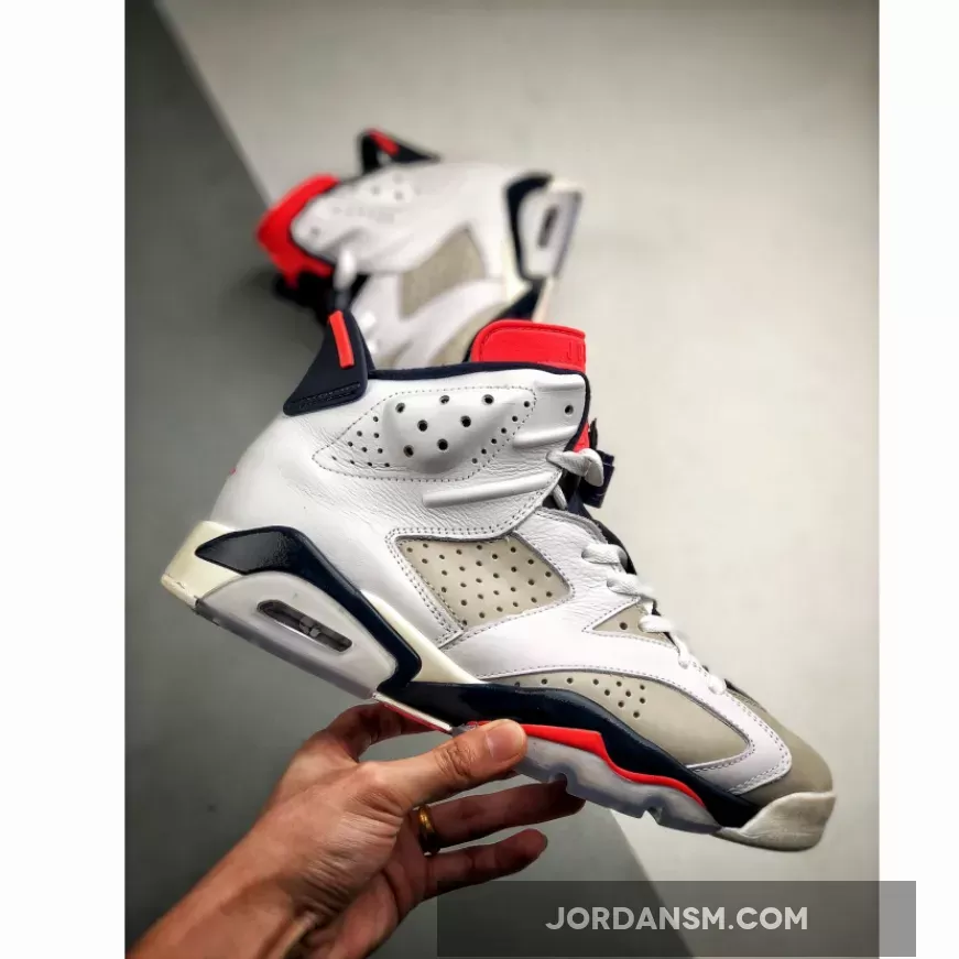 Air Jordan 6 Tinker White/Infrared 23-Neutral Grey-Sail 384664-104 Online
