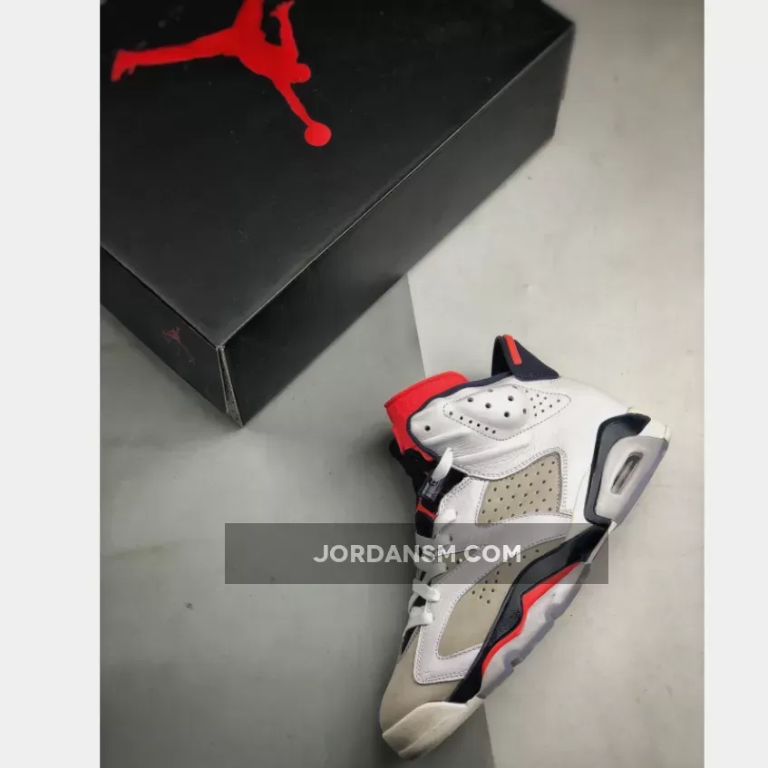 Air Jordan 6 Tinker White/Infrared 23-Neutral Grey-Sail 384664-104 Online
