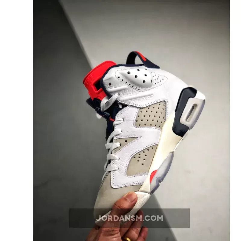 Air Jordan 6 Tinker White/Infrared 23-Neutral Grey-Sail 384664-104 Online