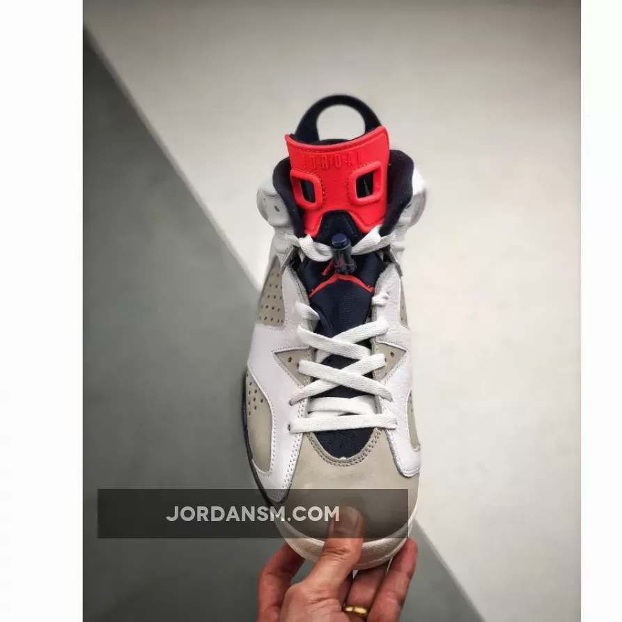 Air Jordan 6 Tinker White/Infrared 23-Neutral Grey-Sail 384664-104 Online