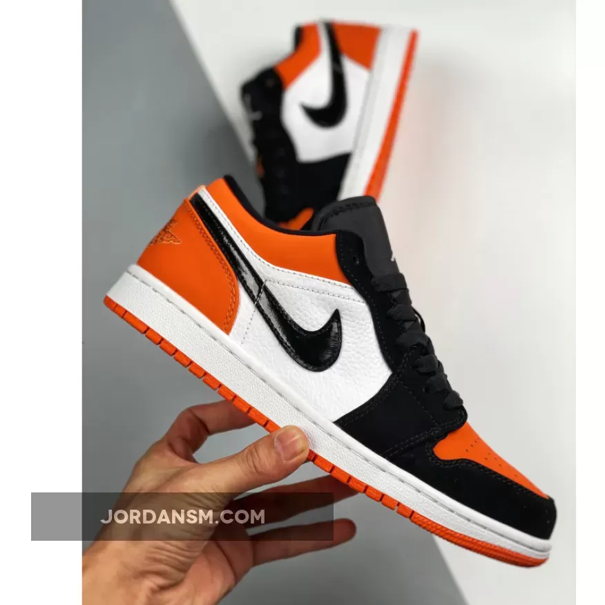Air Jordan 1 Low ‘Shattered Backboard’ Starfish/Black-Sail 553558-128 New Releases