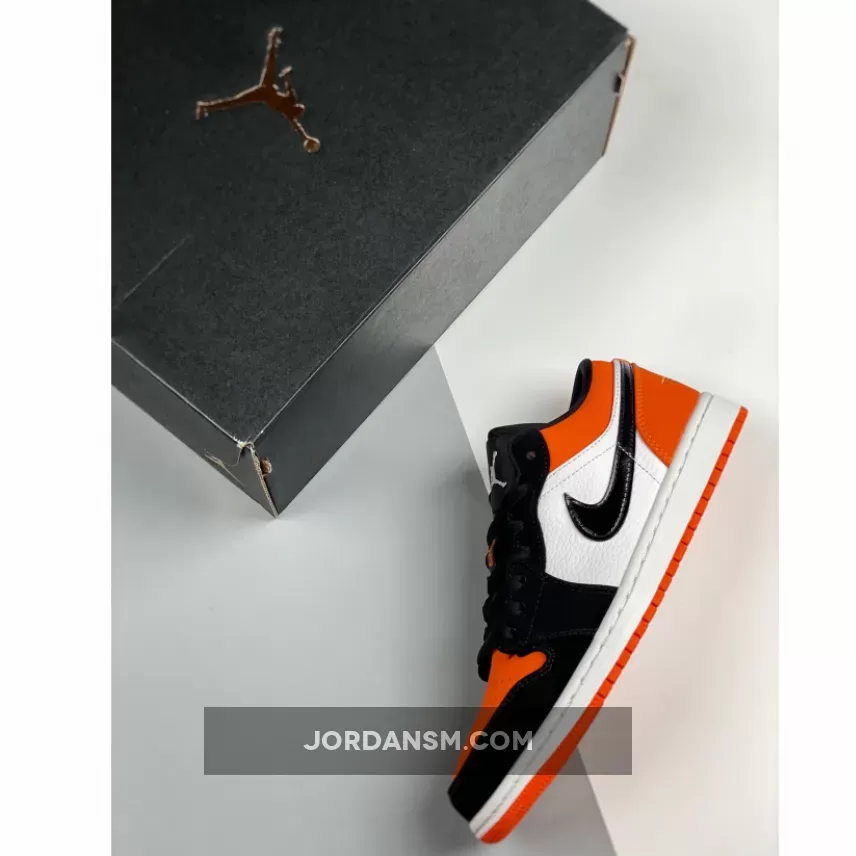 Air Jordan 1 Low ‘Shattered Backboard’ Starfish/Black-Sail 553558-128 New Releases