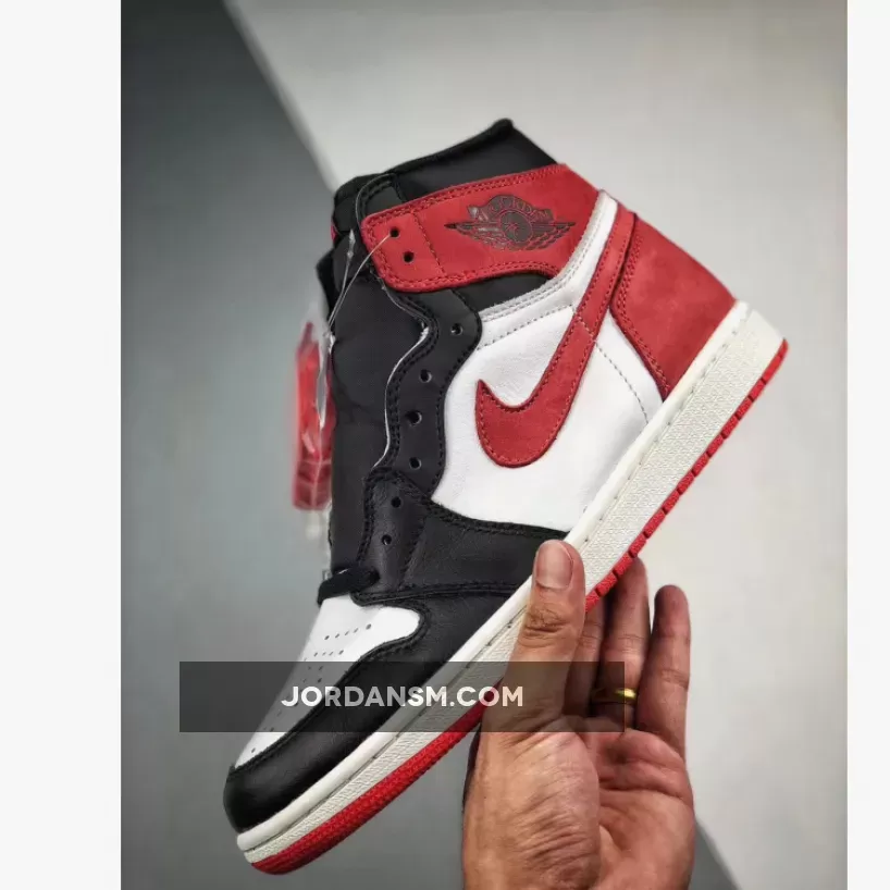 Air Jordan 1 Retro High OG Summit White/Track Red-Black 555088-112 Restock