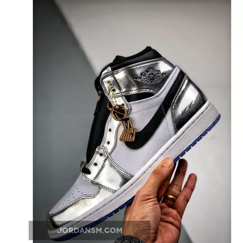 Air Jordan 1 High Pass The Torch Chrome/White-Turbo Green-Black