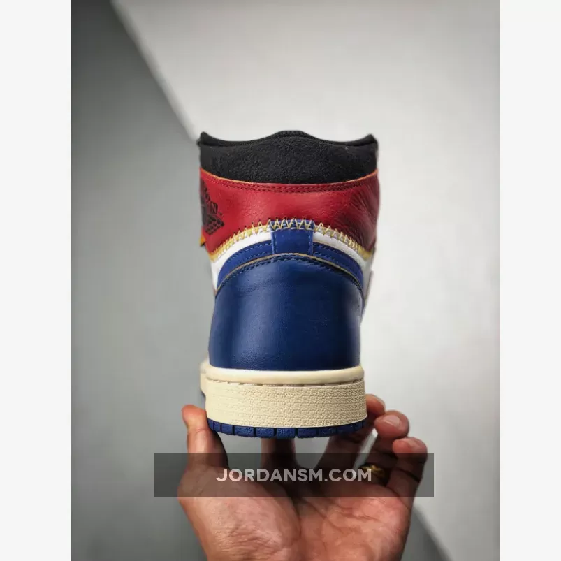 Union X Air Jordan 1 Retro High OG NRG White/Storm Blue-Varsity Red BV1300-146 New Releases