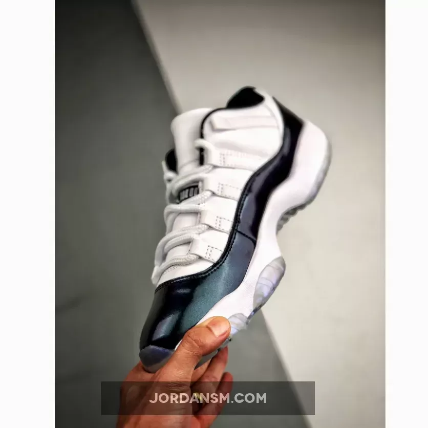 Air Jordan 11 Low Easter White/Emerald Rise-Black 528895-145