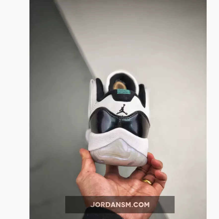 Air Jordan 11 Low Easter White/Emerald Rise-Black 528895-145