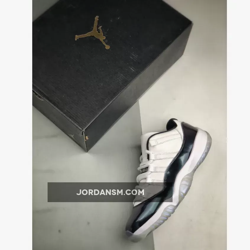 Air Jordan 11 Low Easter White/Emerald Rise-Black 528895-145