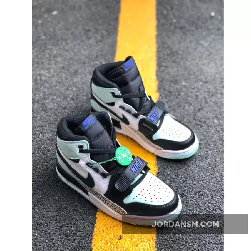 Jordan Legacy 312 White/Black-Light Aqua