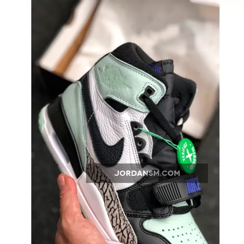 Jordan Legacy 312 White/Black-Light Aqua