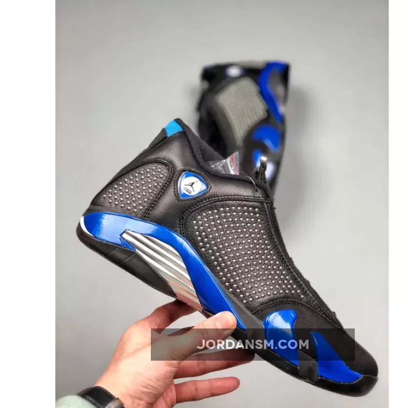 Supreme X Air Jordan 14 Black/Varsity Royal-Chrome BV7630-004 Restock