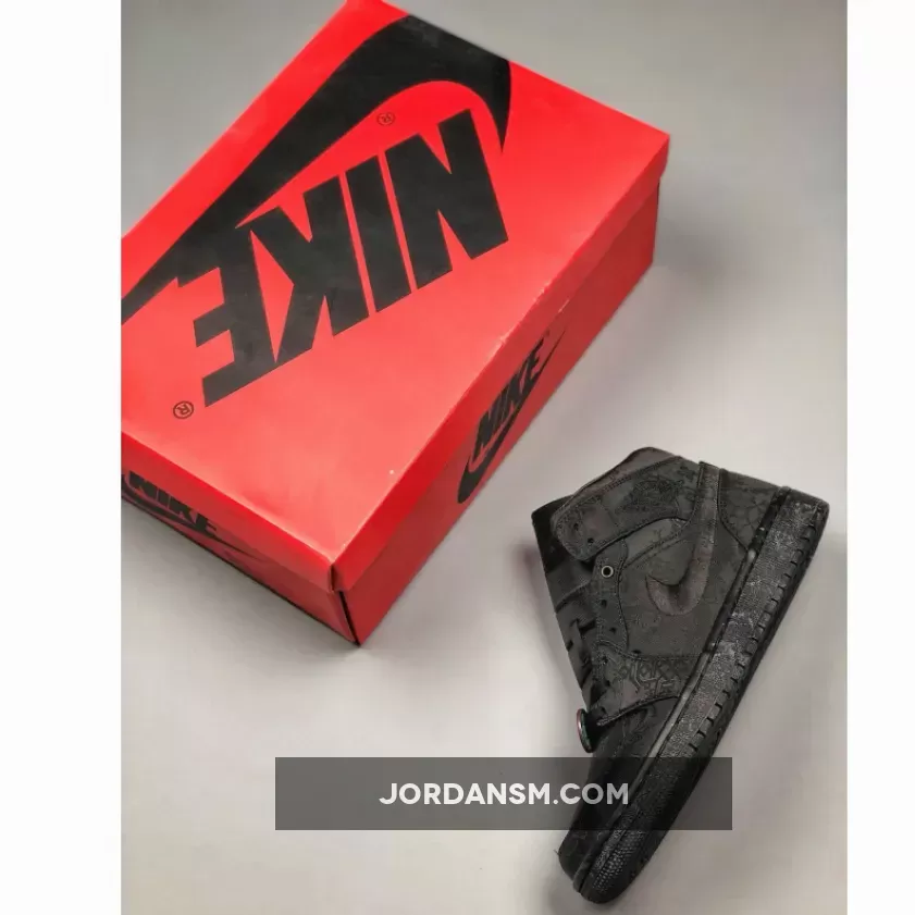 CLOT X Air Jordan 1 Mid 'Fearless' Black New Releases