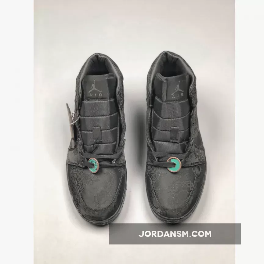CLOT X Air Jordan 1 Mid 'Fearless' Black New Releases